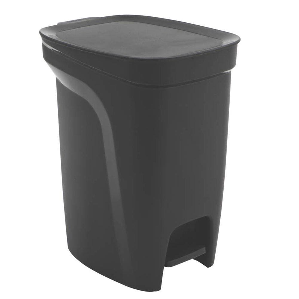 Lixeira Tramontina Basic Compact em Polipropileno Preto com Haste em Aço Galvanizado 10 L Tramontina