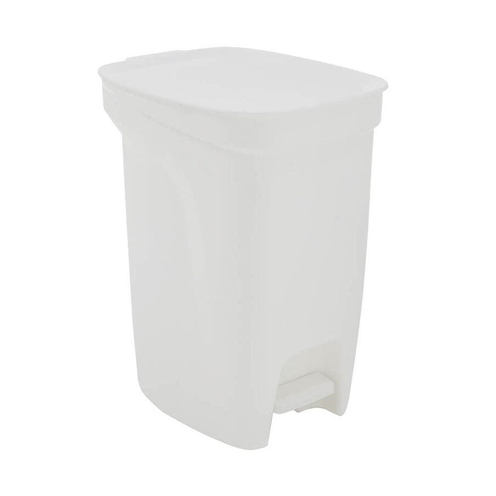 Lixeira Tramontina Basic Compact em Polipropileno Branco com Haste em Aço Galvanizado 10 L Tramontina