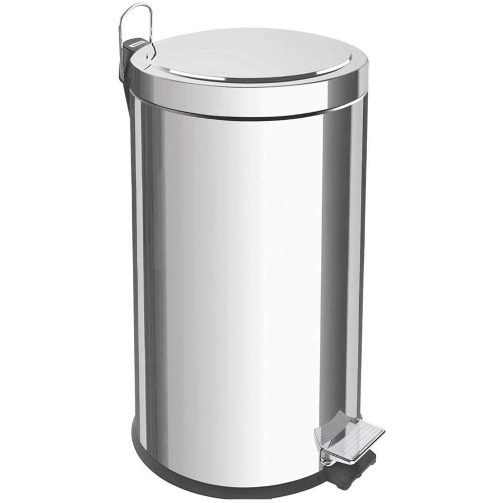Lixeira Inox com Pedal Tramontina Brasil com Acabamento Polido e Balde Interno Removível 20 L Tramontina