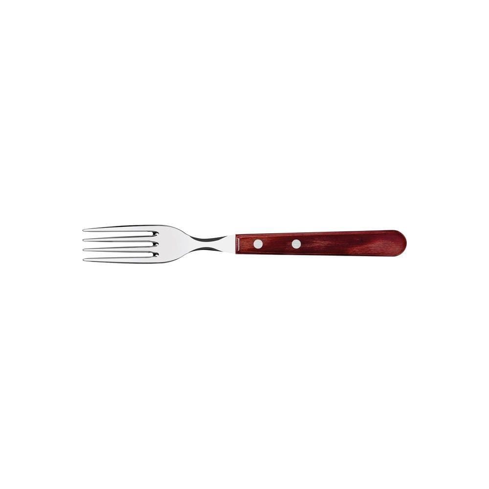 Garfo Jumbo Tramontina com Lâmina em Aço Inox e Cabo em Madeira Polywood Vermelho Tramontina