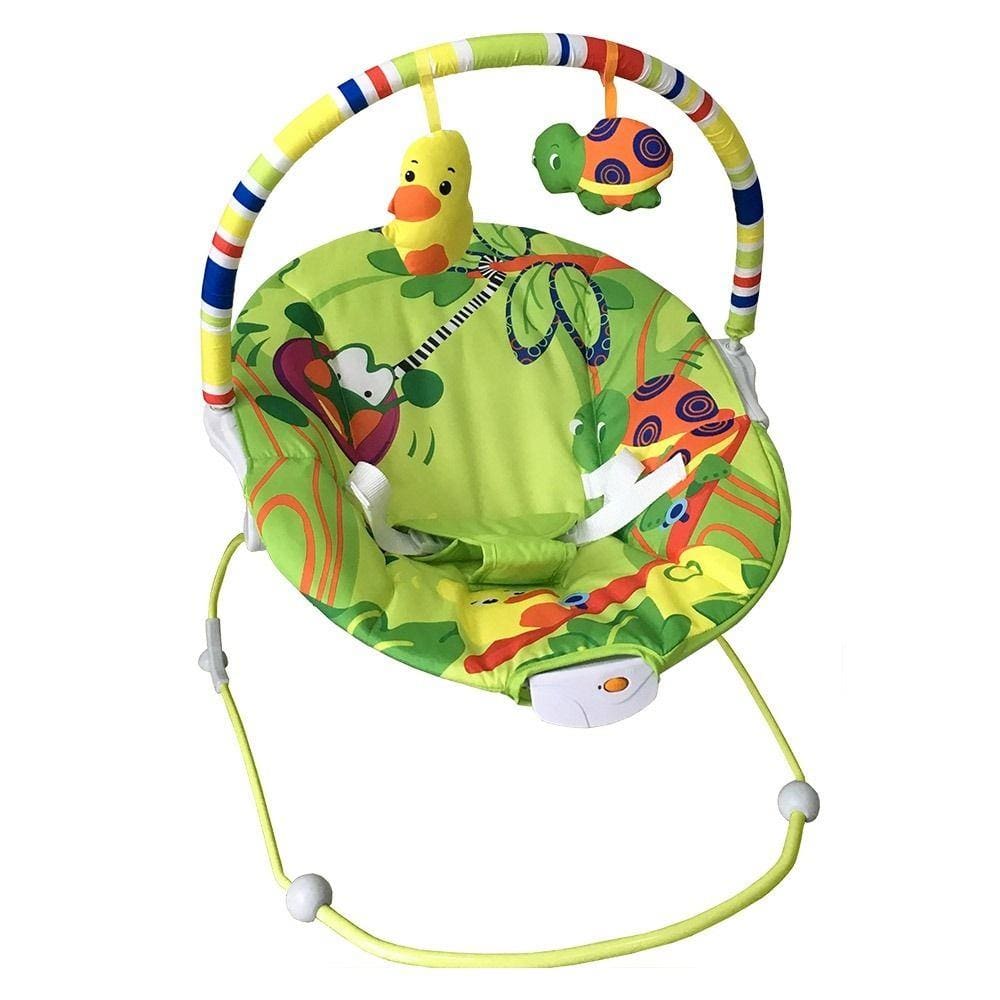 Cadeira Cadeirinha Bebe Descanso Vibratória Musical Até 11Kg  Poly Insetos