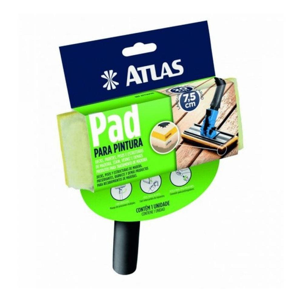 Pad para Pintura com Cabo Plastico Atlas