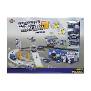 Brinquedo Rescue Nation Kit Base Policial Da Toyng 43581