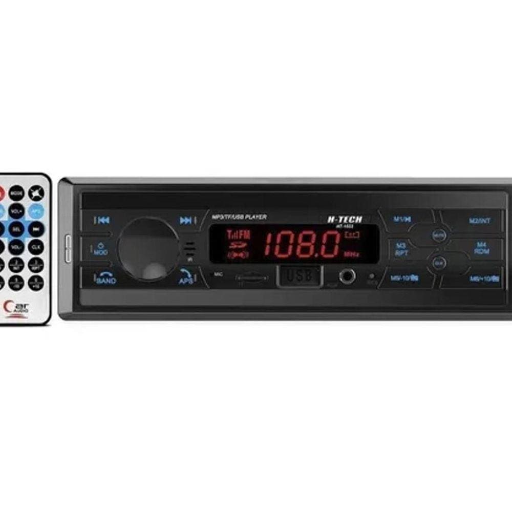 Radio Automotivo Com Usb Bluetooth Tf Mp3 Aux H-Tech 1022