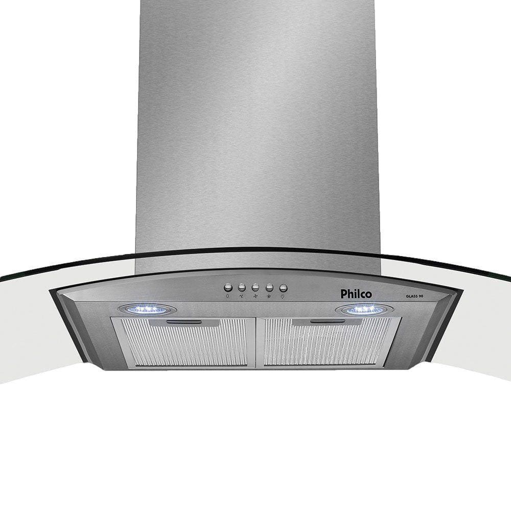 Coifa de Parede Philco Glass PCO90G 90cm 3 Velocidades
