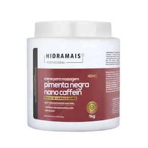 Hidramais Creme Pimenta Negra Nano Caffein 1 Kg