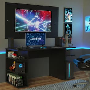 Mesa para Computador Gamer e Painel até 58 Madesa - Preto
