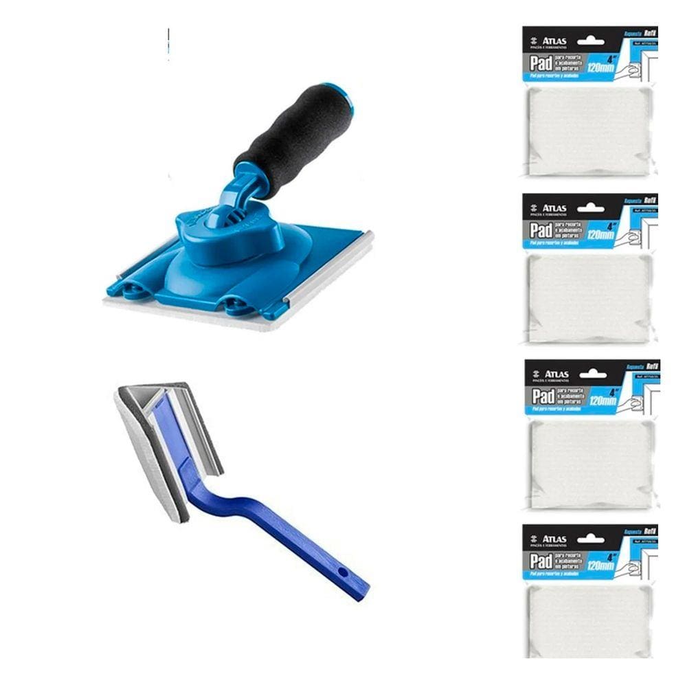 Pad 360 Graus Recorte Pintura C/ 4 Refis + Pad Canto Atlas