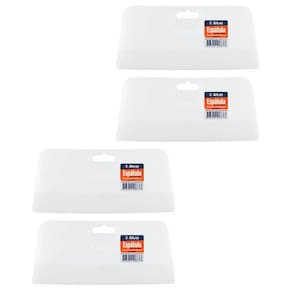 Kit 4 Espatula Para Massa Corrida Gesso Plastico 20x9cm
