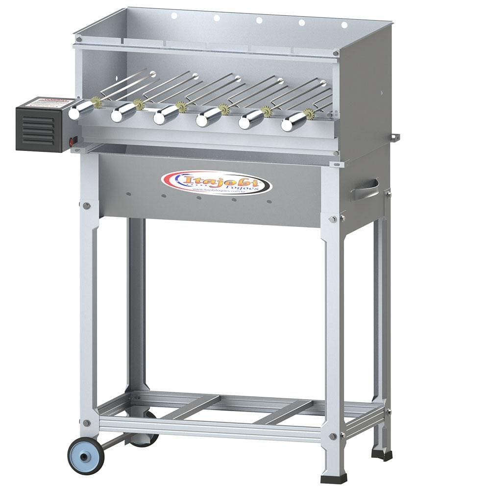 Churrasqueira Itagrill Plus Luxo Itajobi Inox 6 Espetos Elétricos Giratório