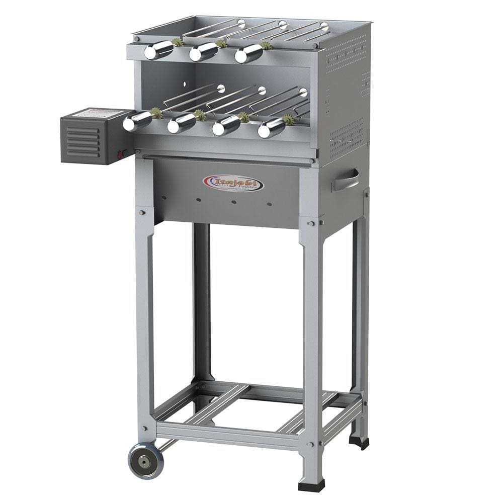 Churrasqueira Itagrill Plus Luxo Itajobi Inox 9 Espetos Elétricos Giratório