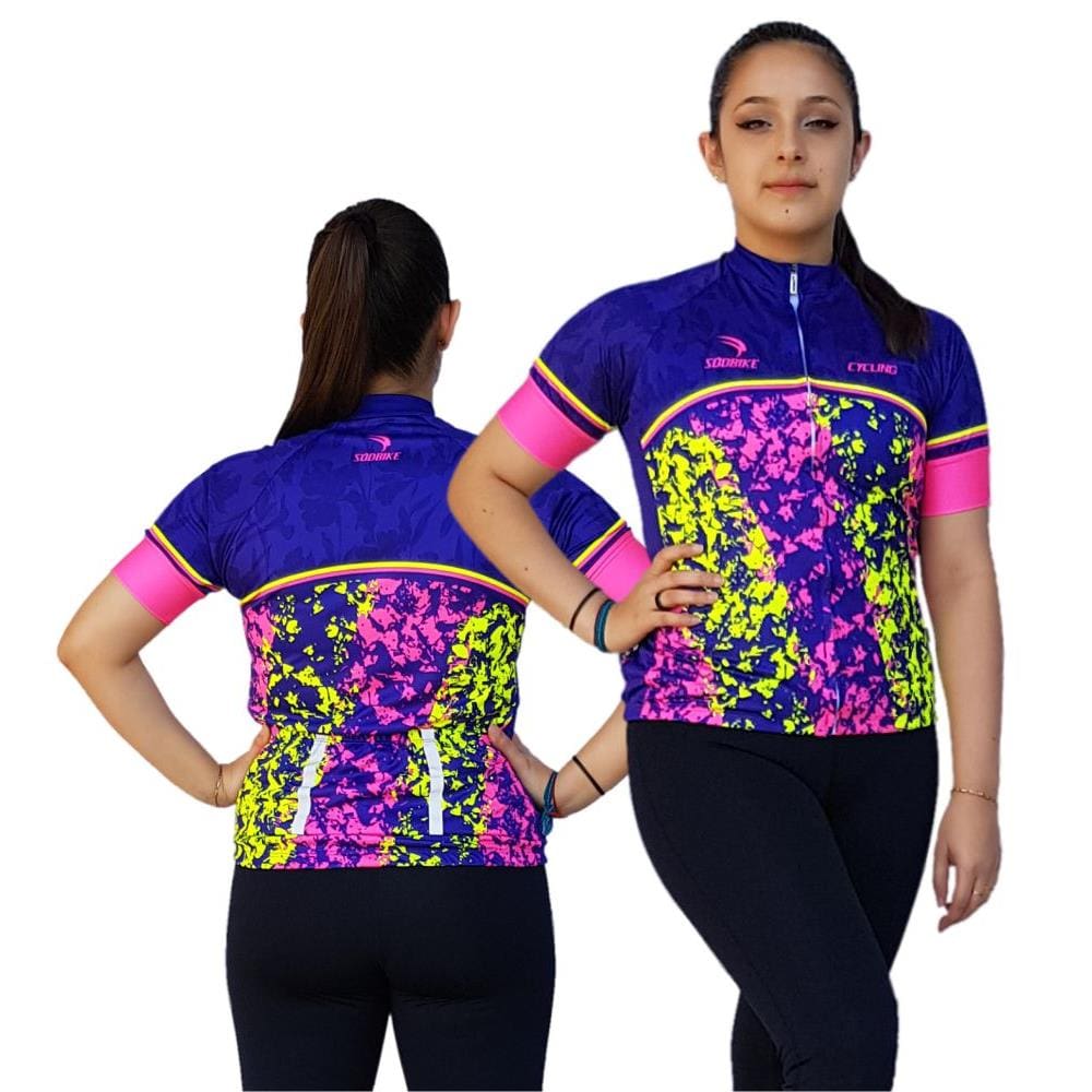 Camisa Ciclismo Feminina SD21 FL05 - Fluor