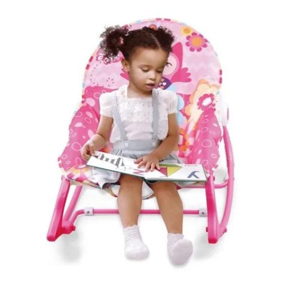 Cadeira Cadeirinha Bebe Descanso Vibratória Musical - 18 Kg  Pequena Princesa