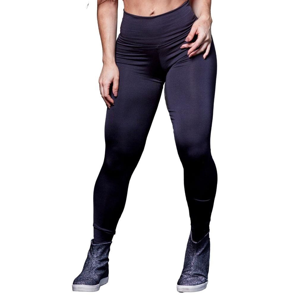 Calça Legging Feminina Poliéster Fusô Preto