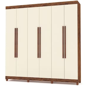 Guarda Roupa Elegance 6 Portas com 8 Pés - Vila Rica Móveis