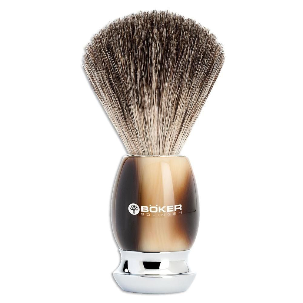 Pincel Para Barber Böker Pêlo De Texugo E Chifre - Bo04Bo129