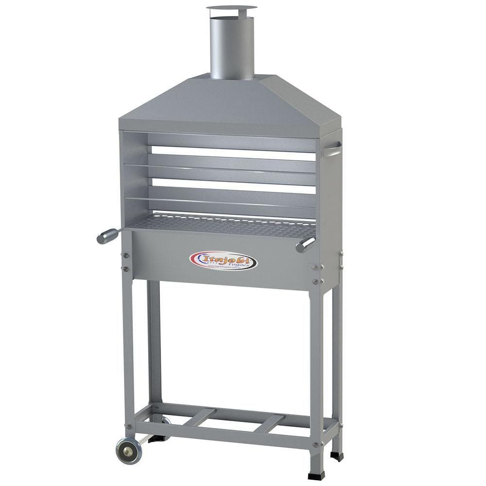 Churrasqueira com Coifa Itajobi 1,00x53x27 cm Inox Linha Bar
