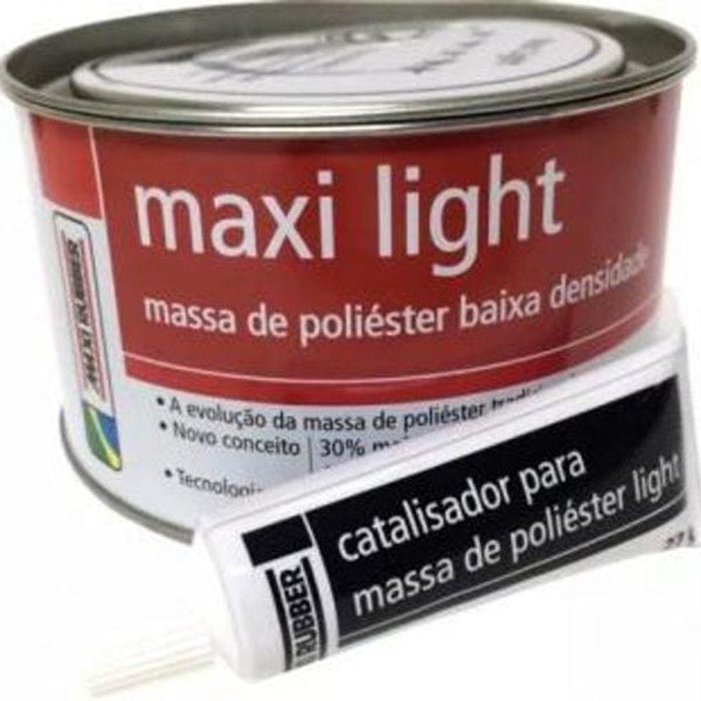 Massa De Poliéster Maxi Light 900G Com Catalisador 27G