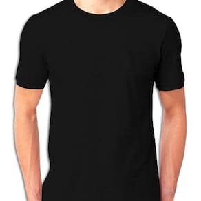 kit 3 camisetas algodão 30.1 Preta