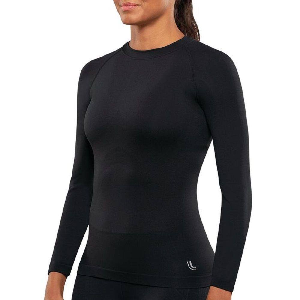 camiseta térmica feminina manga longa segunda pele lupo