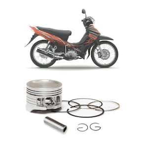 Jogo Anel Pistão Metal Leve DA.9198.00 Yamaha Crypton 105