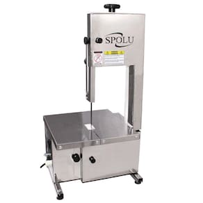 Maquina Serra Fita De Bancada Açougue Carne 1,46mm 350w Inox Spolu