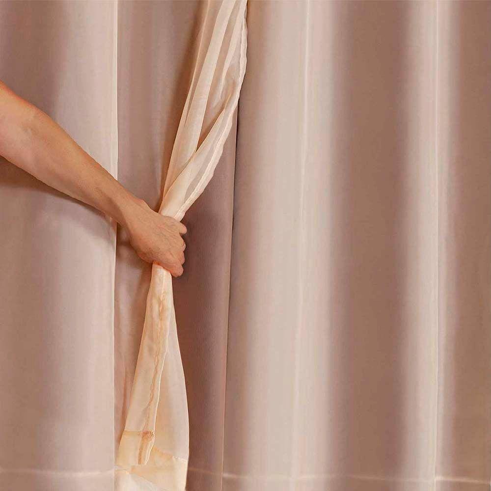 Cortina Blackout Pvc com Voil Tecido 2,8 M X 2,3 M em 4 Opções de Cores - Casa Dona