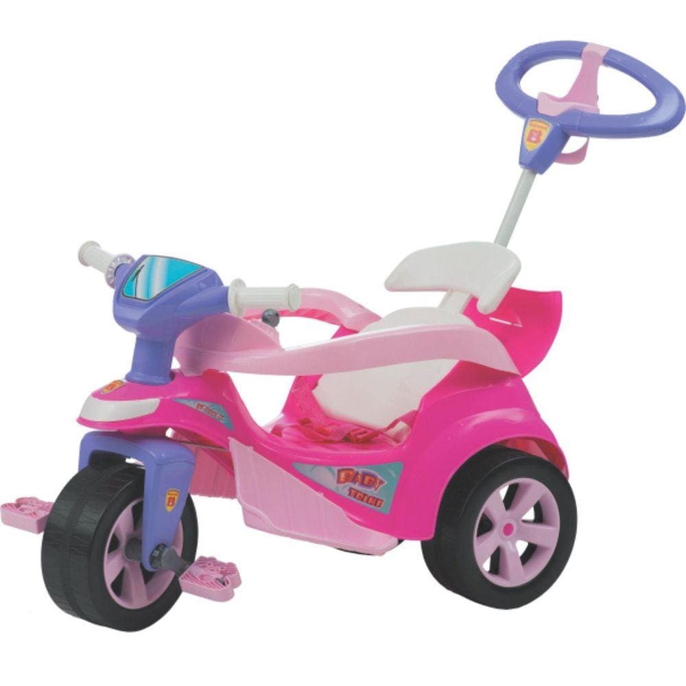 Triciclo Infantil Baby Trike Evolution Rosa Biemme 611