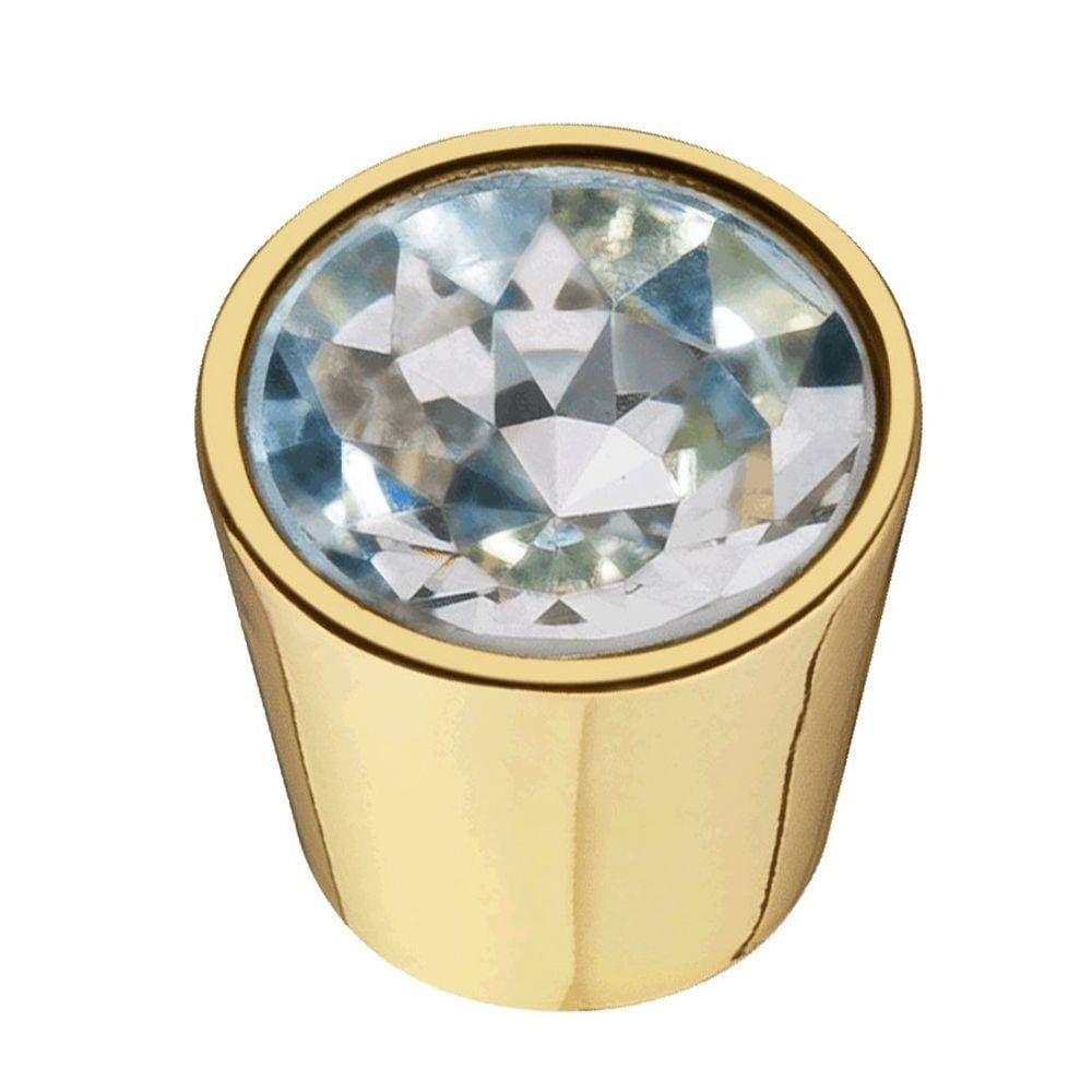 Puxador Cristal - IL 4430 - Dourado - 26MM
