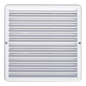 Grade Ventilação Quadrada Itc 25X25Cm Branca Com Tela
