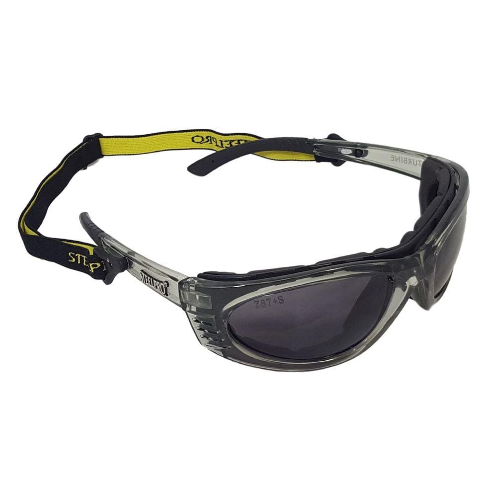 Oculos Vicsa Steelpro Turbine Lente Escura Cinza