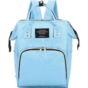 Mochila Maternidade Bolsa Bebê Multifuncional Impermeável Azul Bebê