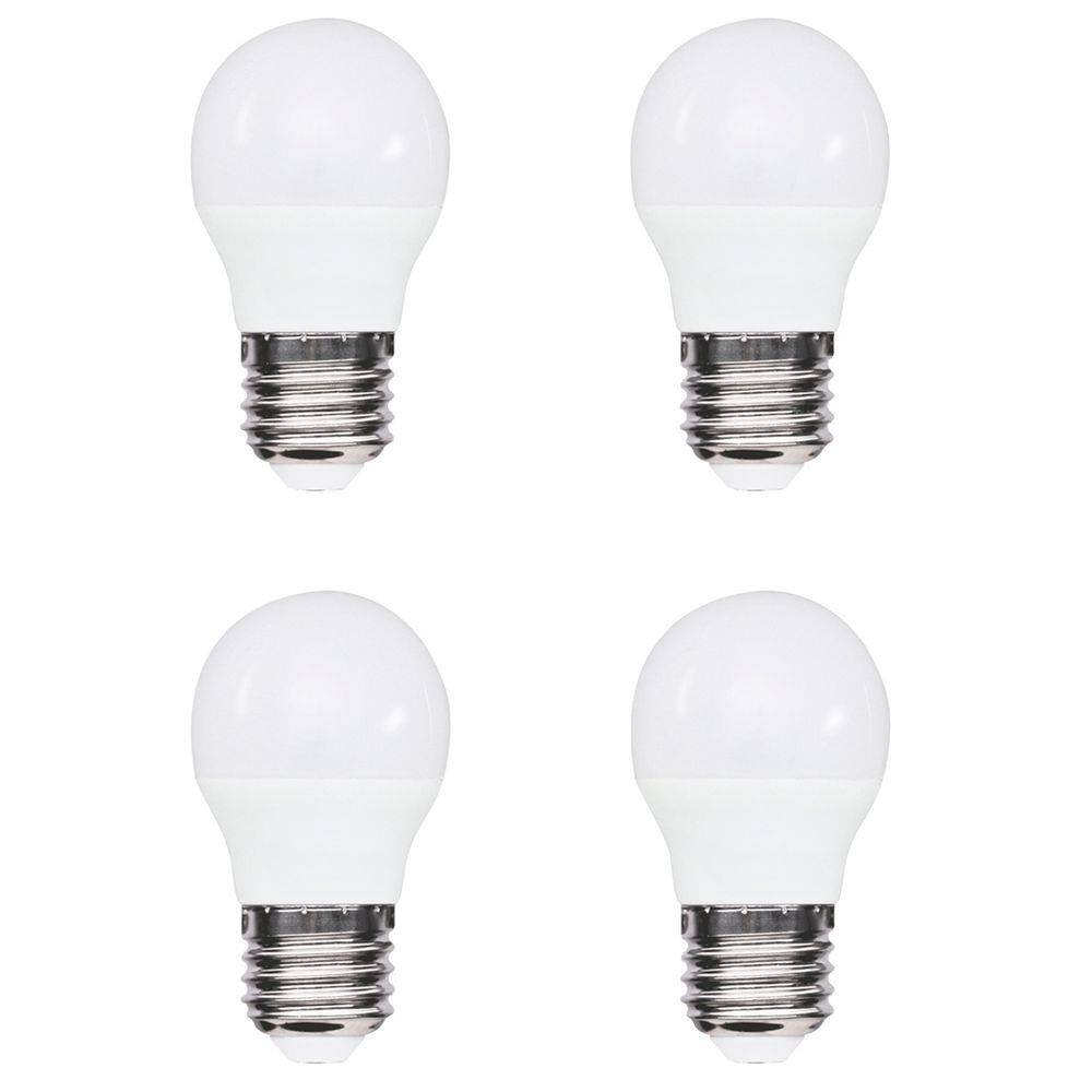 Kit 4 Lâmpadas Led Bolinha 3W 6000K (Branco Frio)