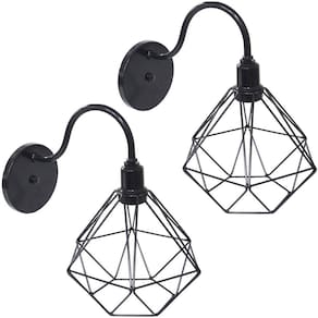 2 Luminárias Arandela de Parede Aramada Diamante P Industrial Retro Vintage Agp Ilumini