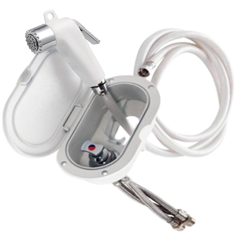 Ducha De Popa Com Suporte Em Abs Uv Gatilho E Ducha 4Mts