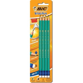 Bic Lapis preto (sextavado) Evolution 2hb com Borracha