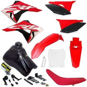 Kit Carenagem Plástico Crf 230 Tanque 7 Litros Torneira De Gasolina Number