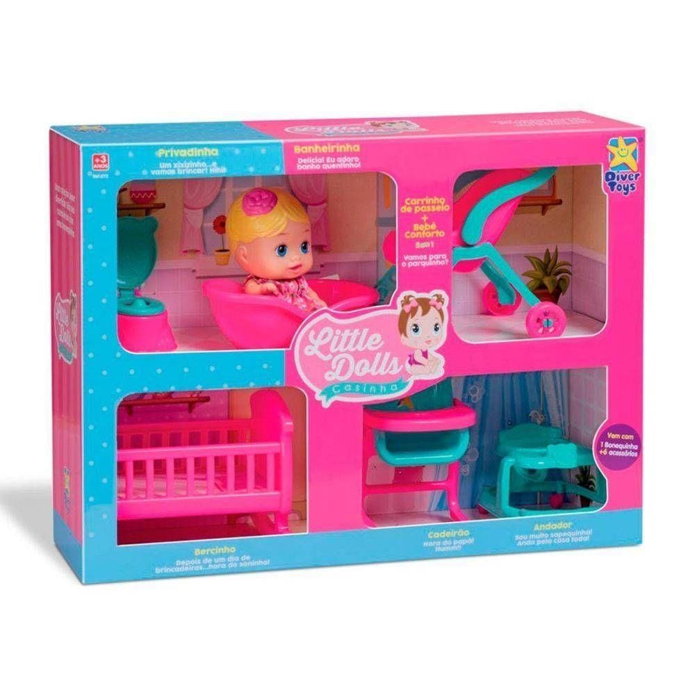 Boneca Little Dolls Casinha - Divertoys
