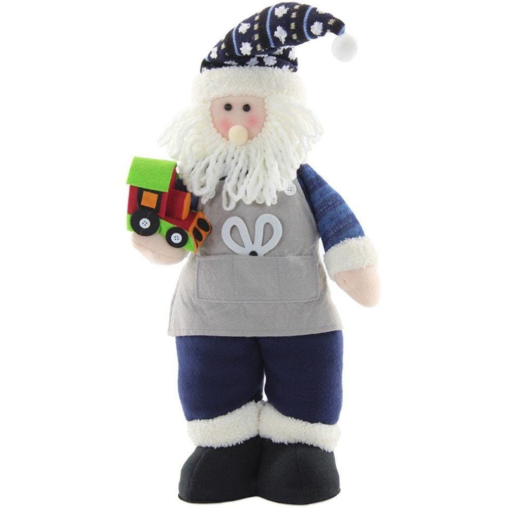 Enfeite Natalino Boneco Papai Noel Artesão Grande Em Tecido