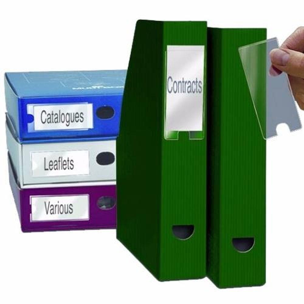 Porta Etiquetas Auto Adesivo 25x75mm - Caixa com 204 Unds + 240 Papéis A4