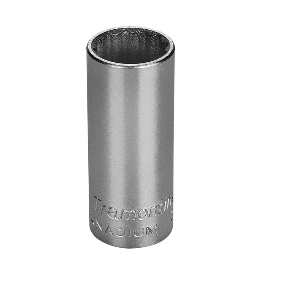 Soquete Estriado Longo em Aço Cromo Vanádio 16 mm - Encaixe 3/8” Tramontina PRO Tramontina