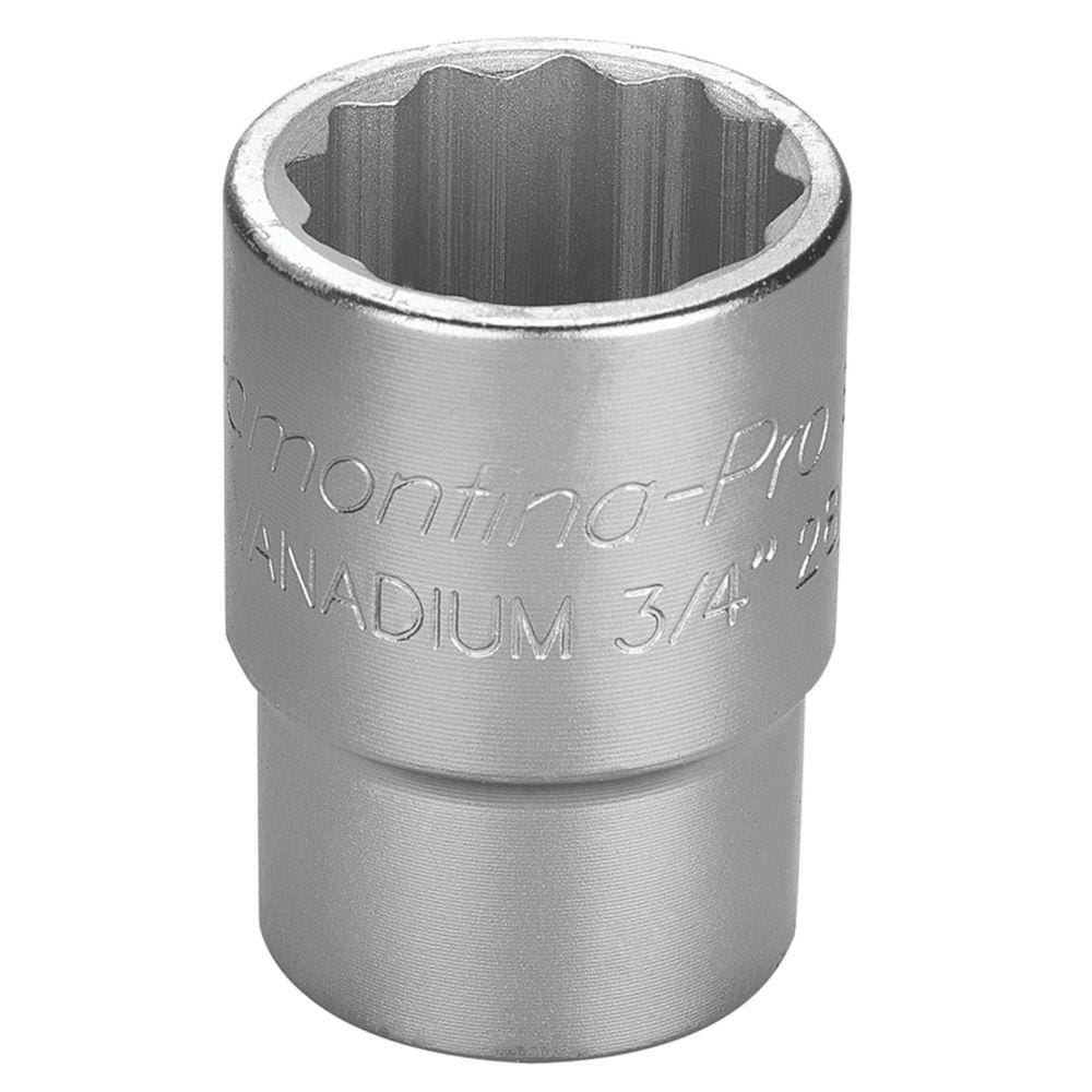 Soquete Estriado em Aço Cromo Vanádio 30 mm - Encaixe 3/4” Tramontina