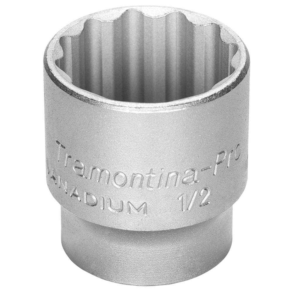 Soquete Estriado em Aço Cromo Vanádio 27 mm - Encaixe 1/2” Tramontina PRO Tramontina