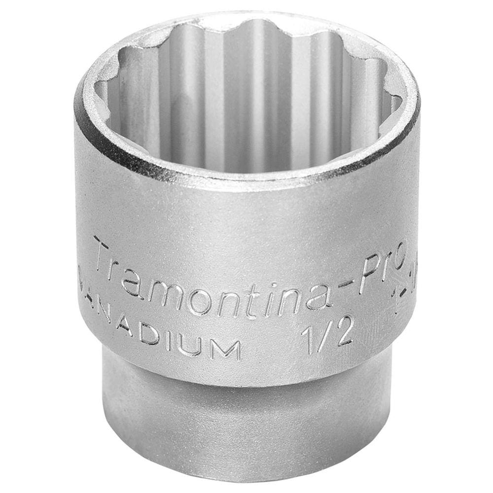 Soquete Estriado em Aço Cromo Vanádio 1.1/8” - Encaixe 1/2” Tramontina PRO Tramontina