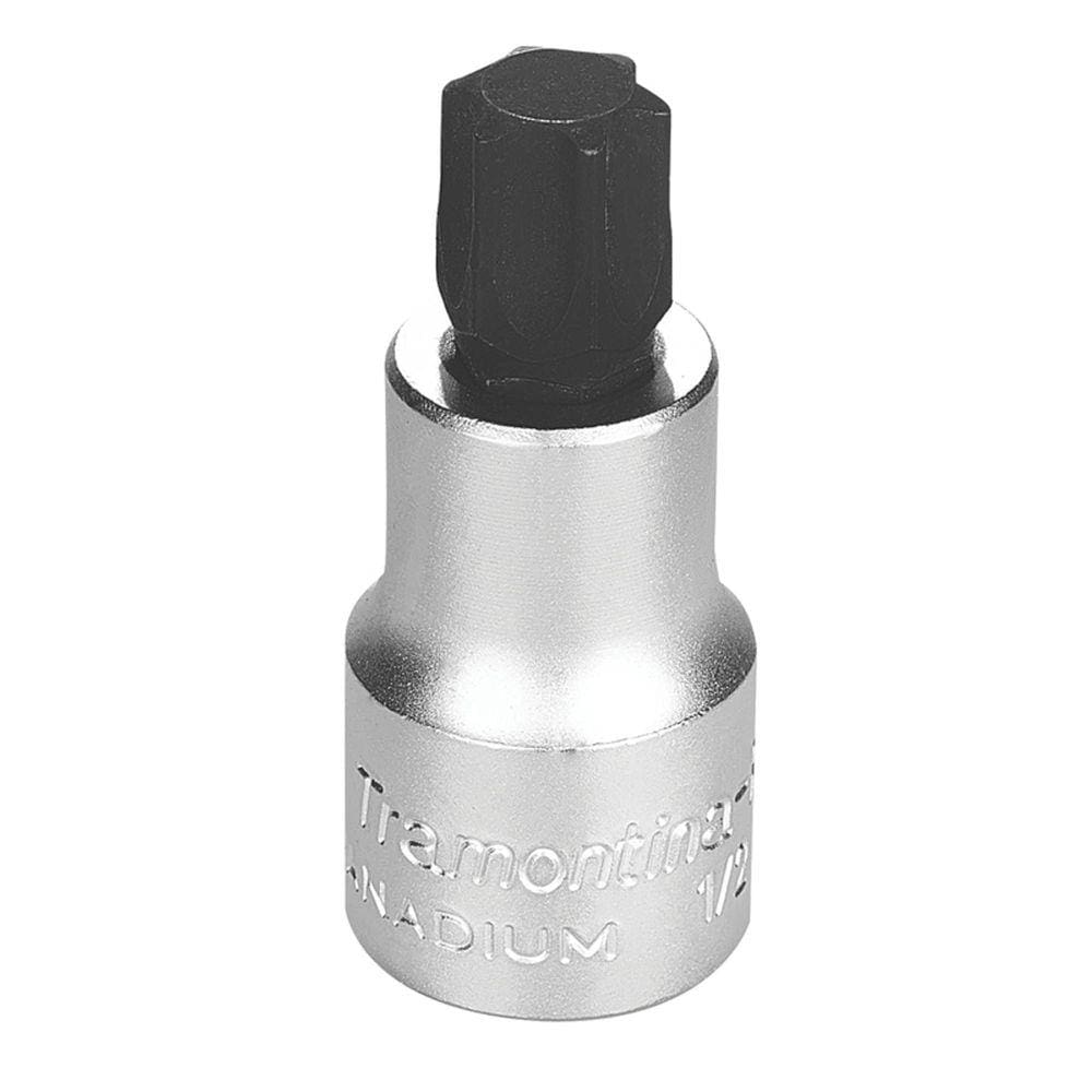 Soquete em Aço Cromo Vanádio Ponta Trafix T60 - Encaixe 1/2&quot; Tramontina Pro Tramontina