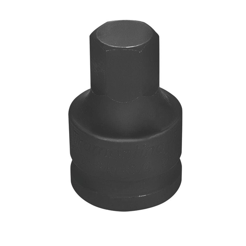 Soquete de impacto ponta hexagopnal em aço cromo molibdênio 20 mm - Encaixe 3/4`` Tramontina