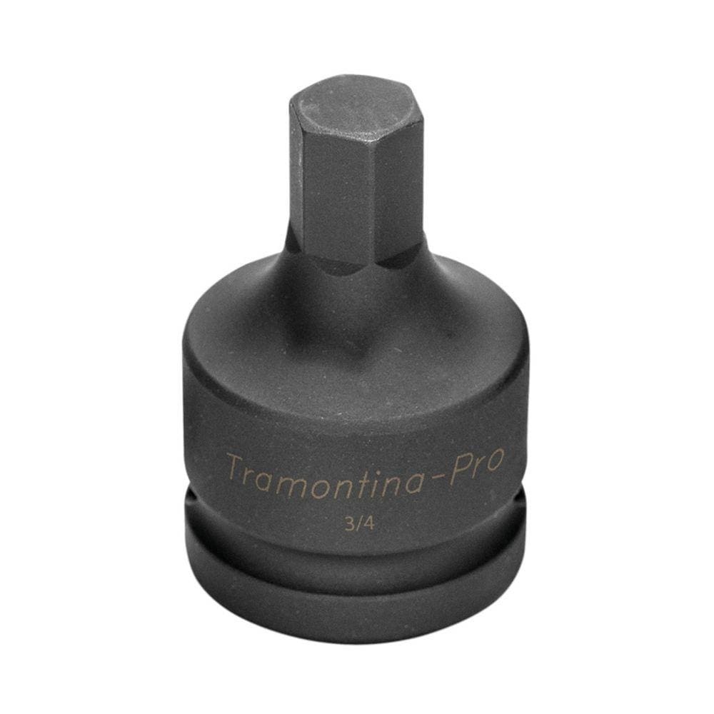 Soquete de impacto ponta hexagopnal em aço cromo molibdênio 11 mm - Encaixe 3/4`` Tramontina
