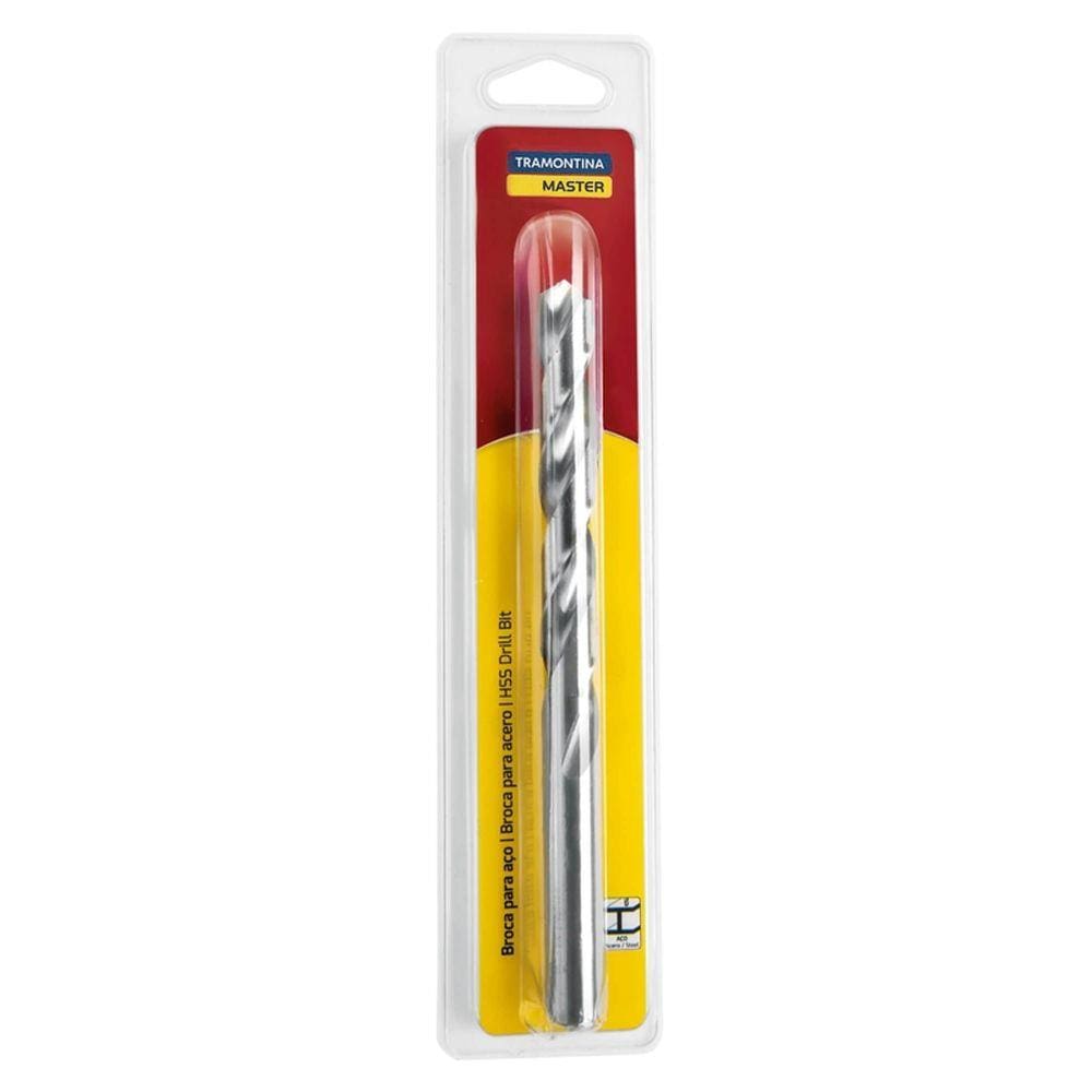 Broca para Aço 9x125 mm Tramontina em Aço Rápido HSS DIN 338 Tramontina