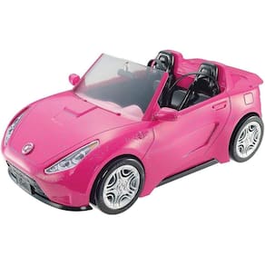 Veiculo Barbie Carro Conversível Rosa Mattel DVX59
