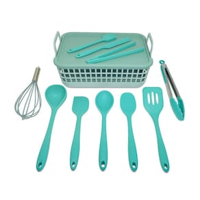 Kit Utensílios De Cozinha C/ Cesto 11 Peças - Oikos